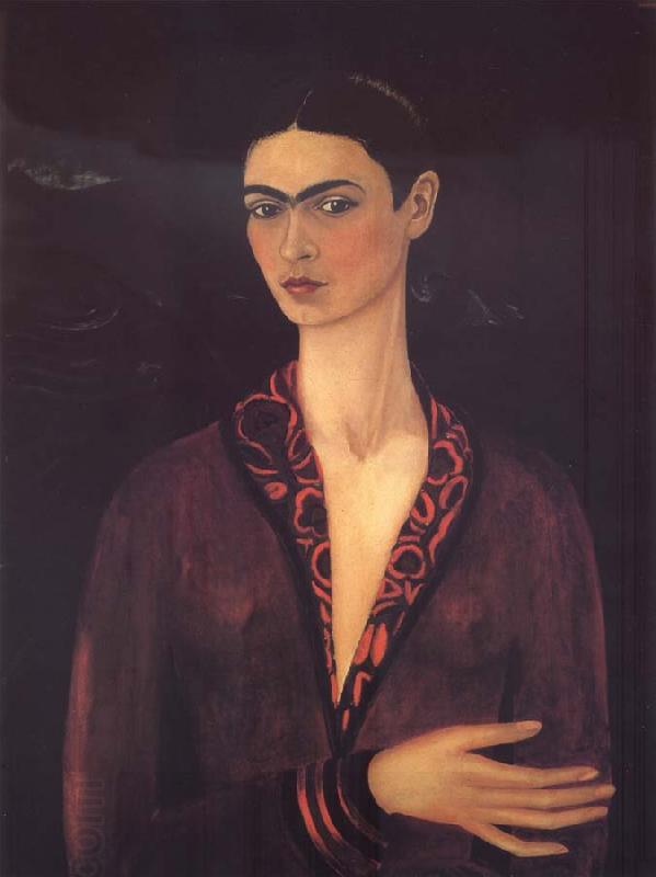 Frida Kahlo Self-Portrait with Velvet Dress China oil painting art